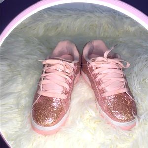 Heelys Sparkly Pink Glitter Split Sneaker